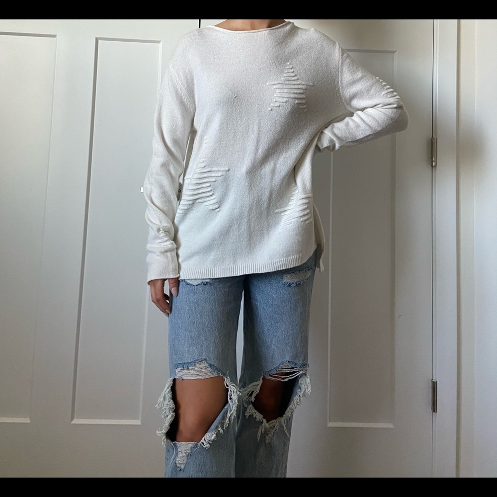 White star philosophy sweater